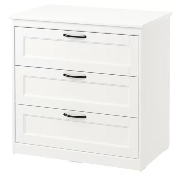 Comodă Ikea Songesand 81 x 82 x 50/ MDF/ Alb photo 1