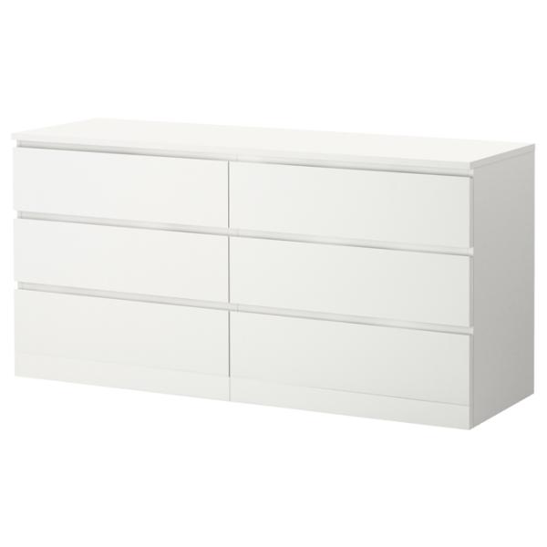 Comodă Ikea Malm 78 x 160 x 48/ PAL/ Alb photo 1