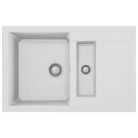 Chiuvetă Elleci Easy 325 78 x 50 / Piatră naturală / White