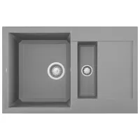 Chiuvetă Elleci Easy 325 78 x 50 / Piatră naturală / Gray