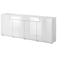 Comodă Helvetia Toledo №25 4D1S 83 x 208 x 39/ PAL/ Alb