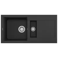 Chiuvetă Elleci Easy 425 86 x 43.5 / Piatră naturală / Black