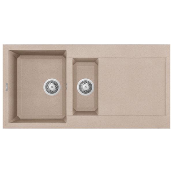 Кухонная мойка Elleci Easy 475 100 x 50 / Натуральный камень / Песочный photo 1 Кухонная мойка Elleci Easy 475 100 x 50 / Натуральный камень / Песочный photo 1