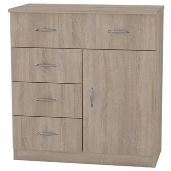 Комод Marcel Prod COM1-3-1ROSO 86см x 80см x 40см/ ДСП/ Дуб cонома photo 1