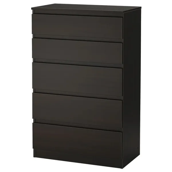 Comodă Ikea Kullen 112 x 70 x 40/ MDF/ Negru-maro photo 1