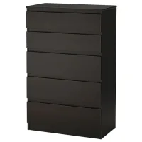 Комод Ikea Kullen 112см x 70см x 40см/ МДФ/ Черно-коричневый