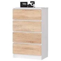 Comodă Akord K60 4SZ 99 x 60 x 40/ LPAL/ Stejar sonoma