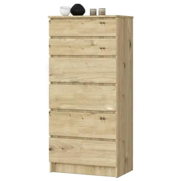 Comodă Akord K60 6SZ 130 x 60 x 40/ PAL/ Artisan Oak photo 1 Comodă Akord K60 6SZ 130 x 60 x 40/ PAL/ Artisan Oak photo 1
