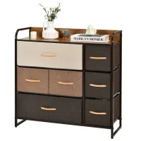 Comodă Costway HW65418 79 x 80 x 29/ MDF/ Brown