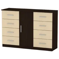 Comodă KompaniT 8+1 85 x 120.2 x 39/ LPAL/ Beige