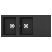 Кухонная мойка Elleci Easy 500 116 x 50 / Натуральный камень / Черный