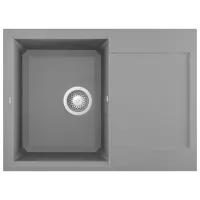 Кухонная мойка Elleci Easy 135 68 x 50 / Натуральный камень / Серый