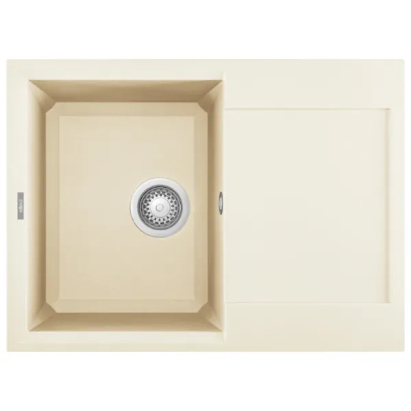 Кухонная мойка Elleci Easy 135 68 x 50 / Натуральный камень / Bianco antico photo 1 Кухонная мойка Elleci Easy 135 68 x 50 / Натуральный камень / Bianco antico photo 1