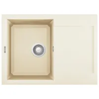 Chiuvetă Elleci Easy 135 68 x 50 / Piatră naturală / Bianco antico