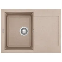 Chiuvetă Elleci Easy 135 68 x 50 / Piatră naturală / Sand