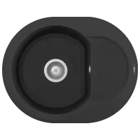 Chiuvetă Elleci Easy 600 60 x 47 / Piatră naturală / Black