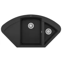 Chiuvetă Elleci Easy corner 105.7 x 57.5 / Piatră naturală / Black