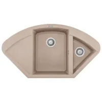 Chiuvetă Elleci Easy corner 105.7 x 57.5 / Piatră naturală / Sand