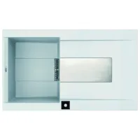 Кухонная мойка Elleci Sirex 400 86 x 51.5 / Искусственный камень / Белый