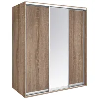 Шкаф Купе Modern Braun Top 3 210 x 60см x 179 / ДСП / Дуб Сонома Трюфель
