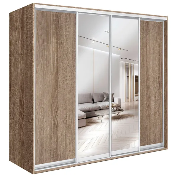 Шкаф Купе Modern Top 4 238 x 60см x 210 / ДСП / Дуб Сонома Трюфель photo 1