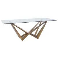 Masă de bucătărie Signal Aston Sticlă/ Transparent