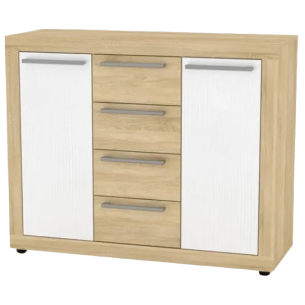 Noptiere Compania MG-1 90 x 110 x 40/ PAL/ Stejar sonoma photo 1