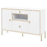 Comodă Neman Luxor 93 x 149 x 45/ MDF/ Alb