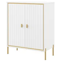 Comodă Neman Luxor 110 x 89 x 45/ MDF/ Alb