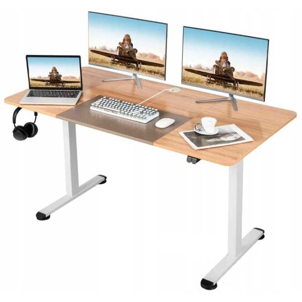 Офисный стол Costway JV10677DE-BE ДСП/ Дуб photo 1 Офисный стол Costway JV10677DE-BE ДСП/ Дуб photo 1