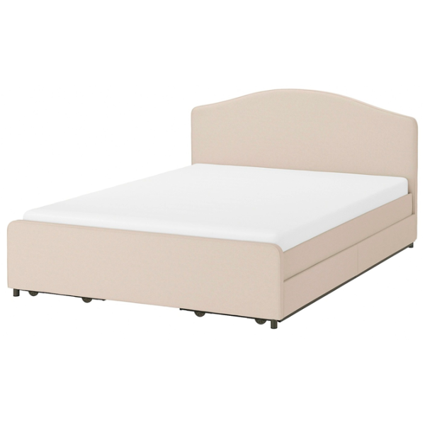 Кровать Ikea Hauga 160 x 200 см/ МДФ/ Бежевый photo 1 Кровать Ikea Hauga 160 x 200 см/ МДФ/ Бежевый photo 1