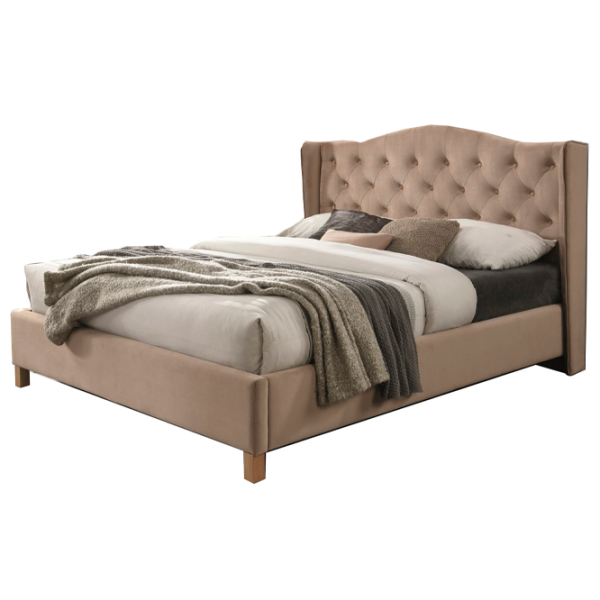 Кровать Signal Aspen Velvet 160 x 200 см/ ЛДСП/ Бежевый photo 1 Кровать Signal Aspen Velvet 160 x 200 см/ ЛДСП/ Бежевый photo 1