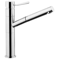 Baterie pentru bucătărie Remer Minimal N 47 Mono comandă/ extractibilă/ Alamă/ Crom