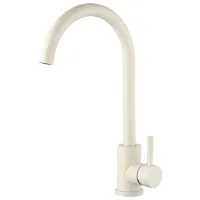 Смеситель для кухни Frap F40899-1 Однорычажный/ поворотный/ Нержавеющая сталь/ Белый