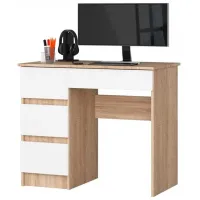 Офисный стол Akord A-7 90 Left ДСП/ Дуб Сонома