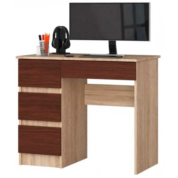 Офисный стол Akord A-7 90 Left ДСП/ Дуб Сонома photo 1 Офисный стол Akord A-7 90 Left ДСП/ Дуб Сонома photo 1