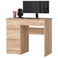 Офисный стол Akord A-7 90 Left ДСП/ Дуб Сонома