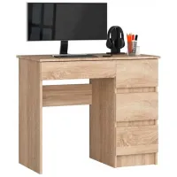 Офисный стол Akord A-7 90 Right ДСП/ Дуб Сонома