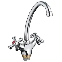 Baterie pentru bucătărie Frap F41732-B cu două pîrghii/ pivotantă/ Silumin/ Crom