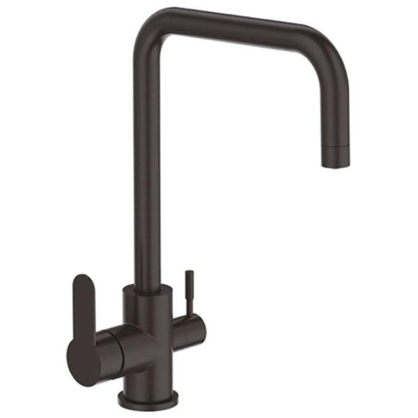 Baterie pentru bucătărie Frap F43801-6 cu două pîrghii/ pivotantă/ Alamă/ Black photo 1