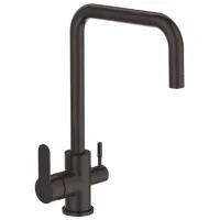 Baterie pentru bucătărie Frap F43801-6 cu două pîrghii/ pivotantă/ Alamă/ Black