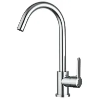 Смеситель для кухни Frud R42052-10 Однорычажный/ поворотный/ Нержавеющая сталь/ Хром