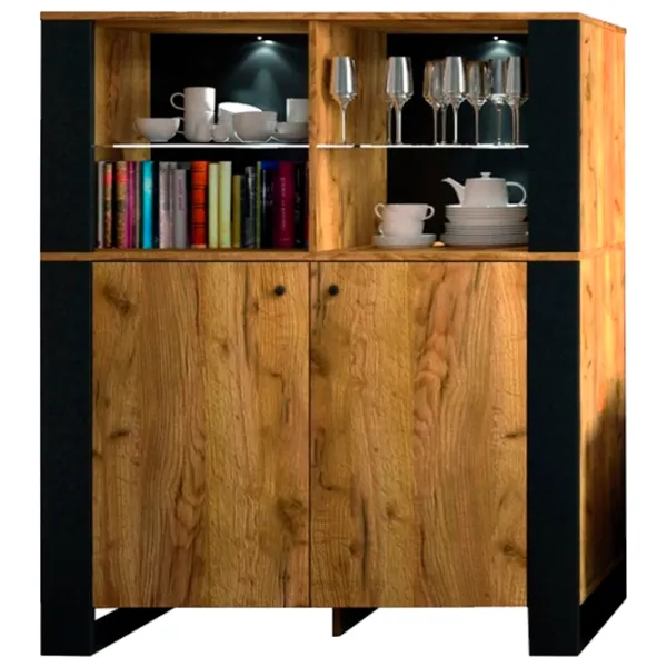 Comodă Sokme Old Wood 2D 128.5 x 106.5 x 44/ LPAL/ Craft auriu photo 1