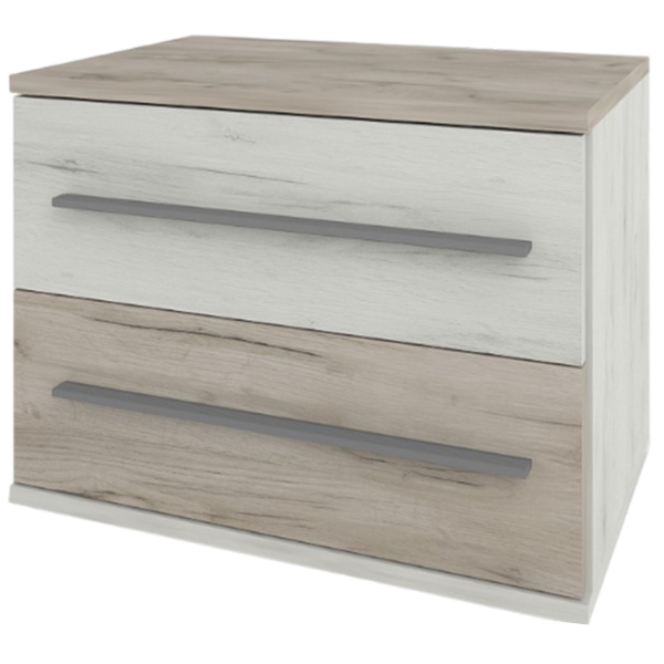 Noptiere Sokme Milana 40.2 x 50.4 x 35/ PAL/ Gray Craft Oak photo 1