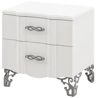 Тумбочки Neman Sofia MN-025-02 49см x 49см x 37см/ ЛДСП/ White Gloss