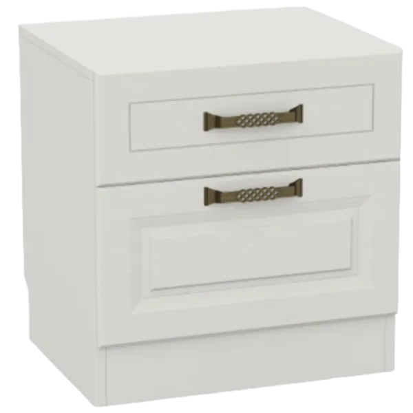 Тумбочки ML-Mobila Liverpool Nr. 21 53см x 50.2см x 41см/ ЛДСП/ White photo 1