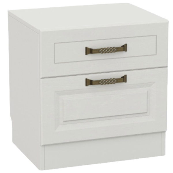 Тумбочки ML-Mobila Liverpool Nr. 21 53см x 50.2см x 41см/ ЛДСП/ White photo 1