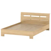 Кровать KompaniT Stil 160 x 200 см/ ЛДСП/ Коричневый