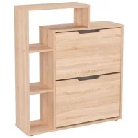 Обувной шкаф ML-Mobila ТО-21 91.5см x 79см x 24см/ ЛДСП/ Sonoma