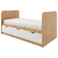 Pat pentru copii ML-Mobila Junior 2 90 x 200 cm/ PAL/ Sonoma Oak